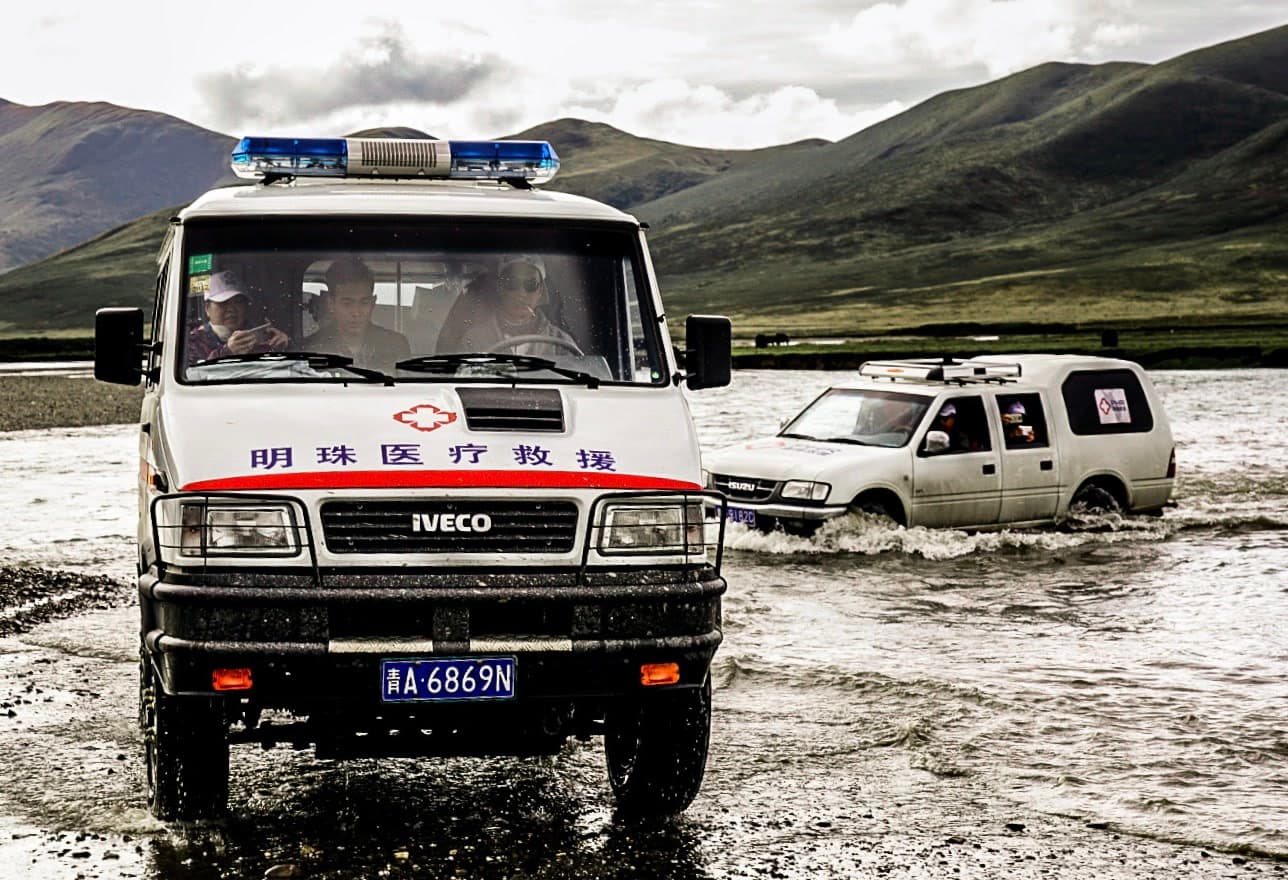 Archive image of PHR-marked vehicles operating in high-altitude terrain.